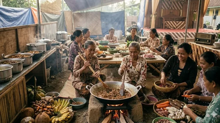 Budaya "Rewang": Solidaritas tanpa Pamrih di Balik Dapur Hajatan Tetangga.