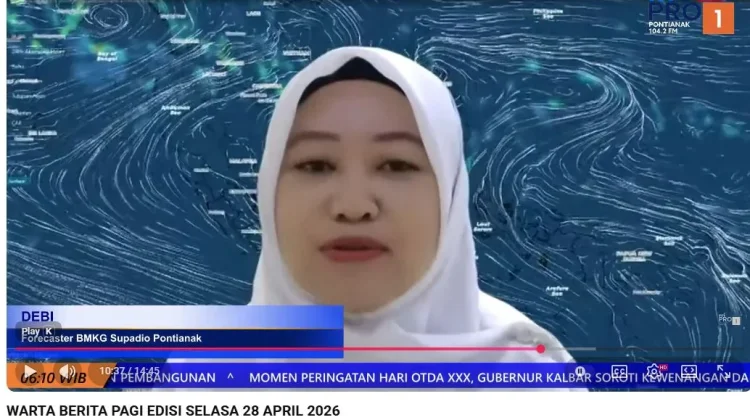 BMKG: Hujan Ringan hingga Sedang Dominasi Kalbar, Ini Daerah yang Perlu Waspada