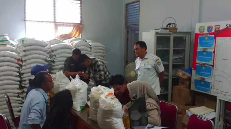 Pendistribusian Bahan Pangan di Siantan Hilir Telah Rampung