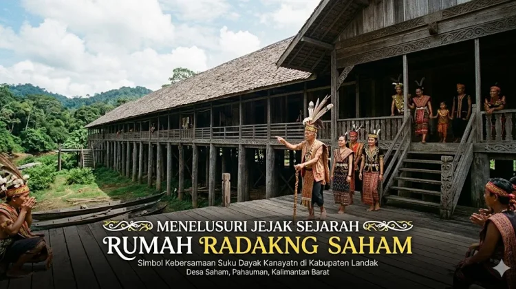 Menelusuri Sejarah Rumah Radakng Saham: Simbol Kebersamaan Suku Dayak Kanayatn