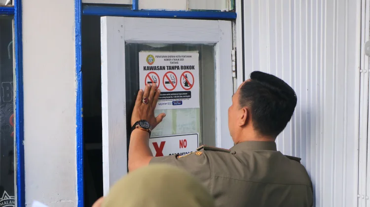 Pemkot Pontianak Sosialisasikan Perda KTR 2025 di Sejumlah Titik