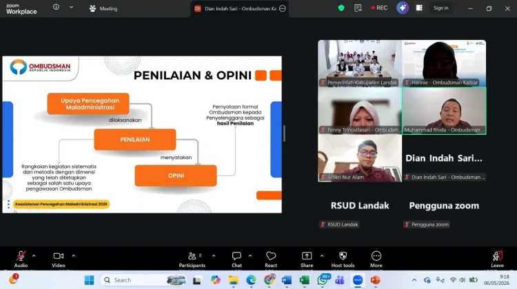 Ombudsman Kalbar Dorong Kesiapan Pemkab Landak Hadapi Penilaian Maladministras