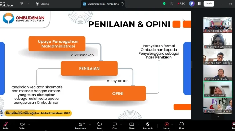 Ombudsman Kalbar Sosialisasi Penilaian 2026 kepada Pemkab Sekadau