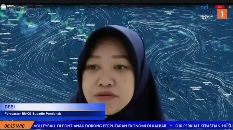 Update Prakiraan Cuaca Kalimantan Barat Senin, 18 Mei 2026