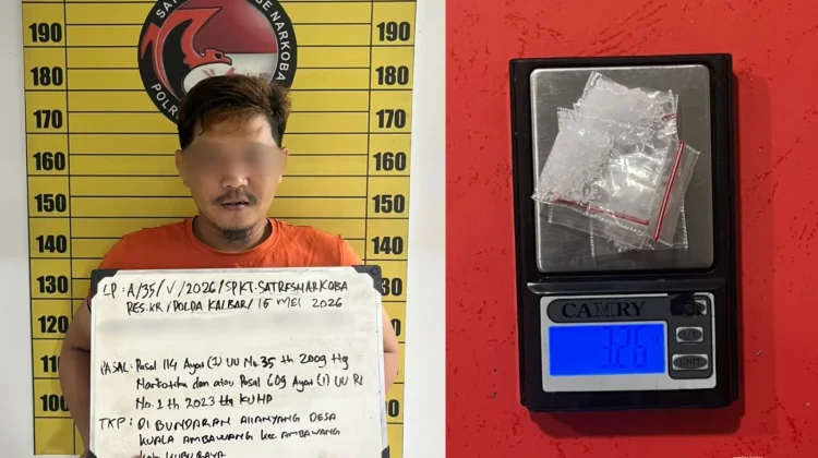 Tim Labubu Ringkus Pengedar Sabu di Bundaran Aliayang