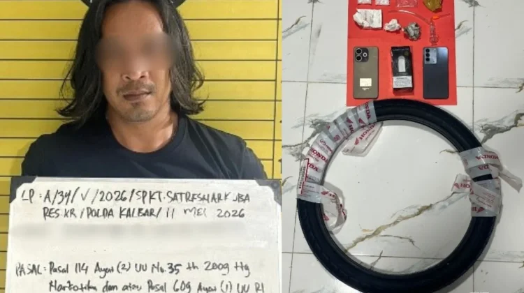 Sabu Disembunyikan di Ban Motor, Polisi Bongkar Modus Baru