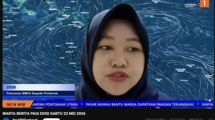 Update Cuaca Kalbar 23 Mei 2026: Hujan Diprediksi Terjadi di 10 Kabupaten