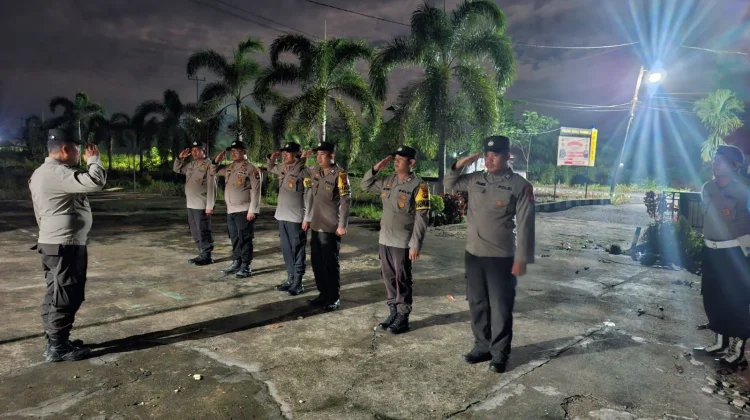 Patroli Malam Minggu sebagai Langkah Preventif Kapolsek Kecamatan Kuala Mandor B