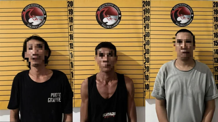 Polres Landak Tangkap Tiga Pengedar Sabu