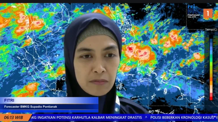 Update Cuaca Kalimantan Barat Senin, 8 Juni 2026