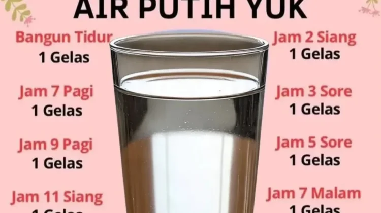 Cara Minum Air Putih yang Tepat