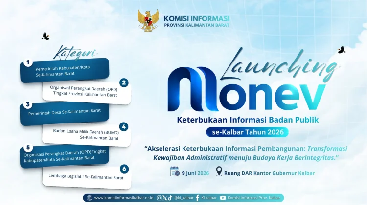 KI Kalbar Gelar Monev Keterbukaan Informasi 2026, Sasar 182 Badan Publik