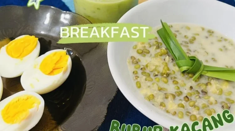 Sarapan Pagi Kacang Hijau  dan Telur Rebus
