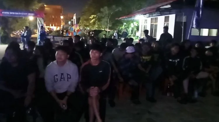 Kolaborasi TVRI, RRI, AntaraKalbar Nobar Piala Dunia, Masyarakat pun Antusias