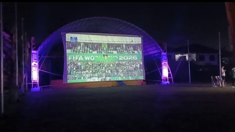 Kolaborasi TVRI, RRI, AntaraKalbar Nobar Piala Dunia, Masyarakat pun Antusias