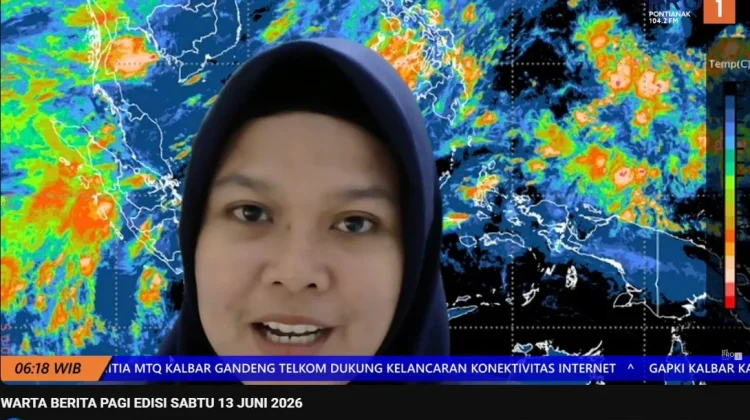 Update Cuaca 13 Juni, BMKG: Cuaca Kalbar Didominasi Cerah Berawan