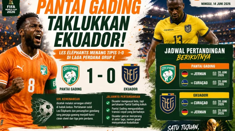 Awali Kiprah di Piala Dunia 2026, Pantai Gading Taklukkan Ekuador 1-0