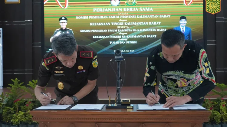 Kpu Kalbar Dan Kejaksaan Tandatangani Perjanjian Kerja Sama