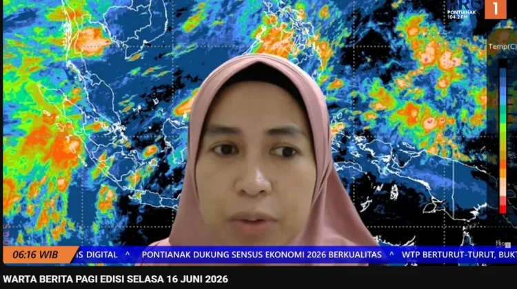 BMKG: Sepanjang Hari Ini, Kalbar Diguyur Hujan Ringan hingga Sedang