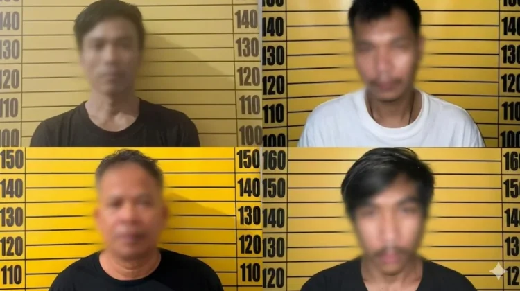 Empat Pengedar Sabu di Sengah Temila Ditangkap, Polisi Sita 54 Paket