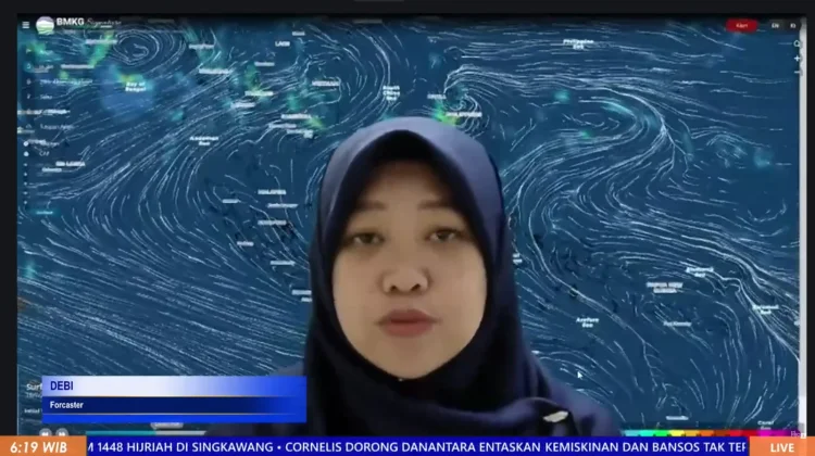 Update Prakiraan Cuaca Kalimantan Barat Minggu, 21 Juni 2026