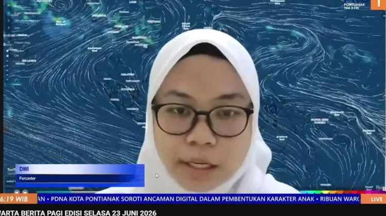 Update Cuaca Selasa 23 Juni, BMKG: Hujan Ringan Berpotensi Guyur Wilayah Kalbar