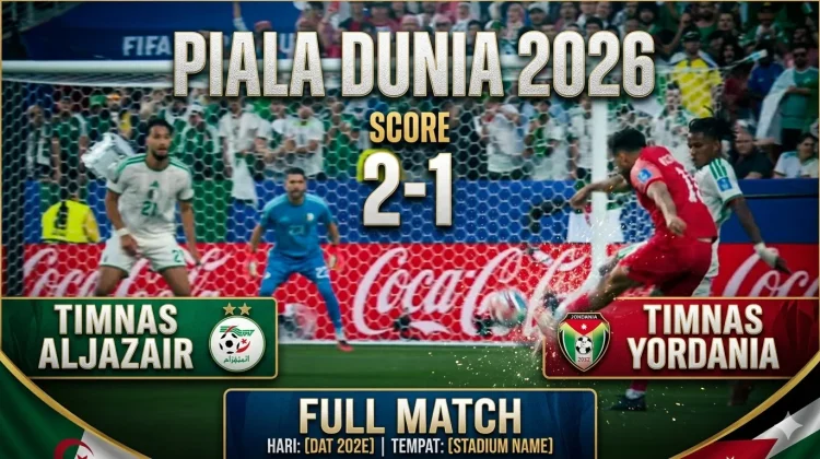 Piala Dunia 2026: Aljazair Bungkam Yordania 2-1