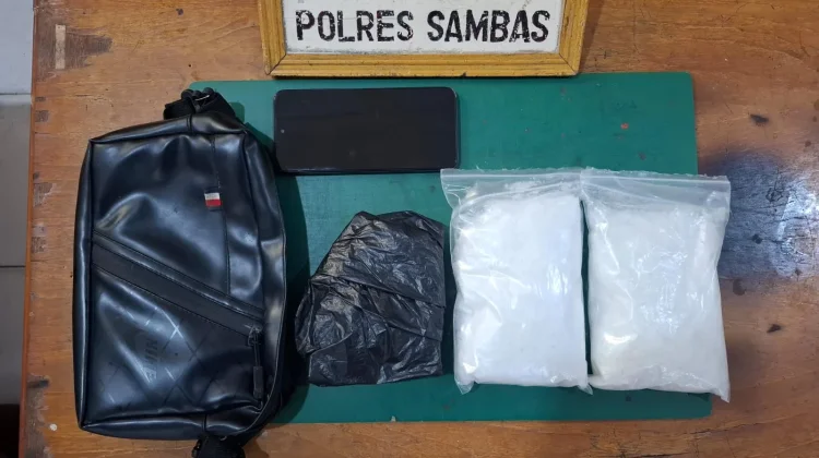 Polres Sambas Gagalkan Peredaran 722,22 Gram Sabu di Sajingan Besar