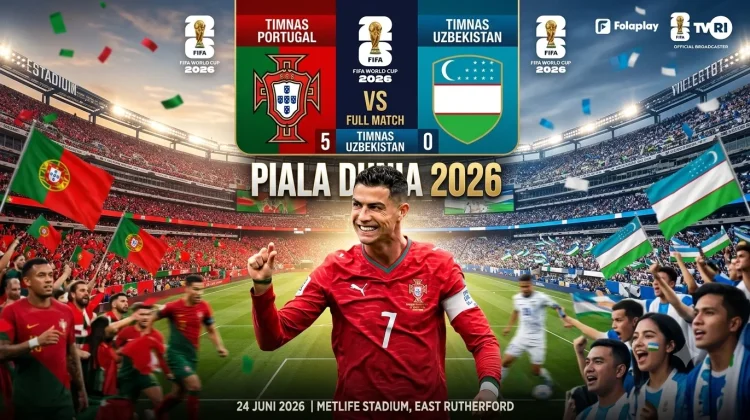 Ronaldo Mengamuk di Houston, Portugal Gilas Uzbekistan Lima Gol tanpa Balas!