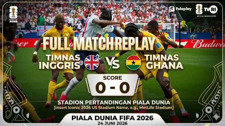 Piala Dunia 2026: Inggris vs Ghana 0-0, Tiga Singa Frustasi