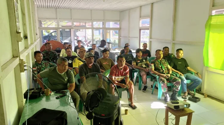 Nobar Piala Dunia 2026 Perkuat Soliditas Prajurit Kodim Sambas