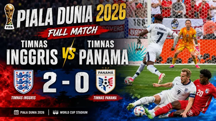 Inggris Bungkam Panama 2-0, Tiga Singa Amankan Tiket 32 Besar Piala Dunia 2026