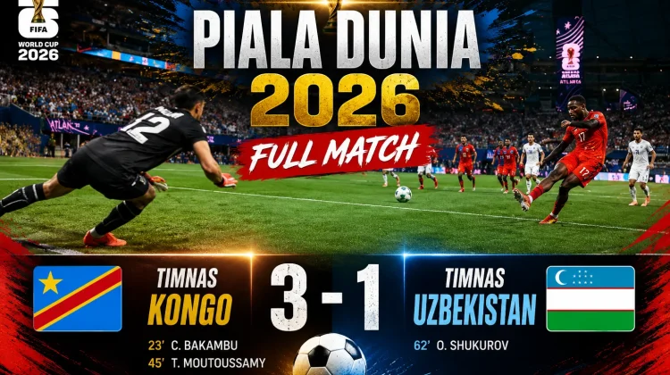 Kebangkitan Dramatis! Kongo Gulung Uzbekistan 3-1 dan Segel Tiket 32 Besar