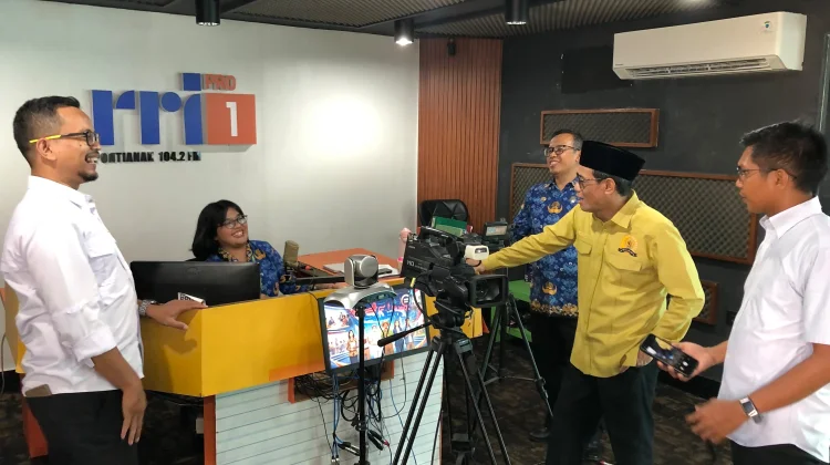 Dukung Penguatan Media Publik, Komisi VII DPR-RI Alifudin Kunker RRI Pontianak