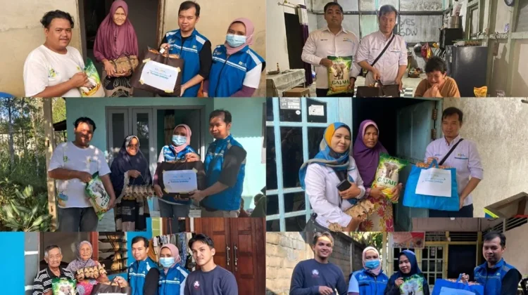 Tebar Kepedulian Unit Layanan Sanggau Berbagi ke Warga Kurang Mampu
