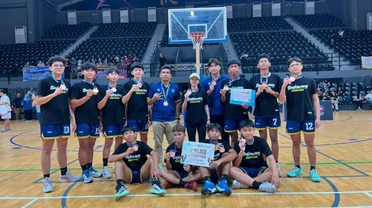 Tim Basket Putra Singkawang Rebut Juara III Popda Kalbar 2026