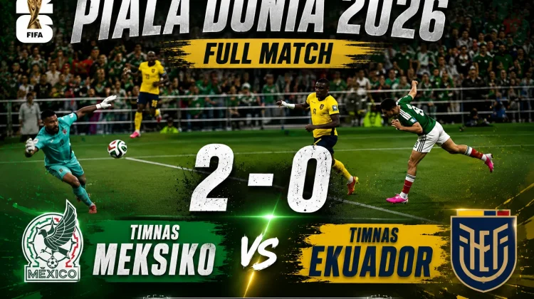 Amankan Tiket 16 Besar Piala Dunia 2026, Meksiko Singkirkan Ekuador 2-0