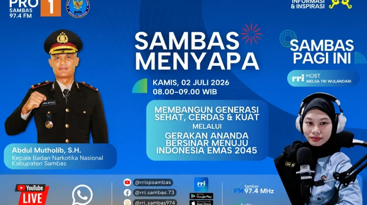 BNN Sambas Wujudkan Generasi Emas 2045 lewat Gerakan 'Ananda Bersinar'