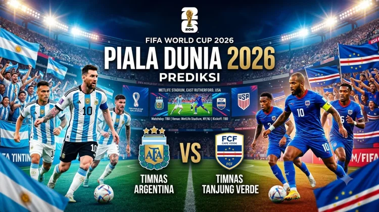 Prediksi Argentina Kontra Tanjung Verde di Babak 32 Besar