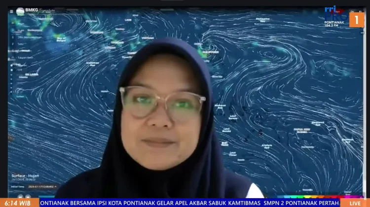 Prakiraan Cuaca Kalimantan Barat, Senin, 6 Juli 2026