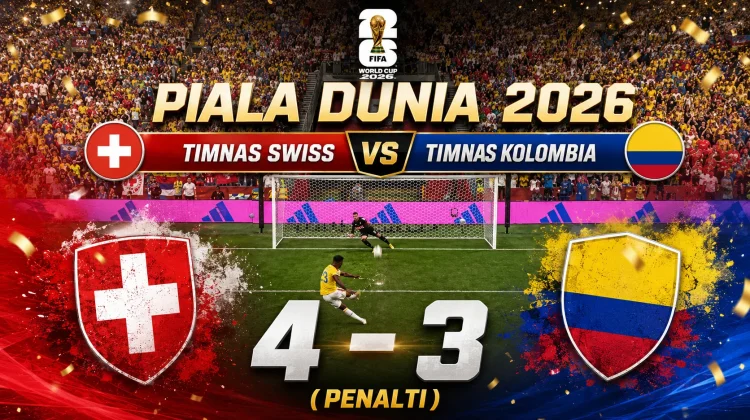 Adu Penalti: Swiss Singkirkan Kolombia 4-3, Perempat Final Tantang Argentina