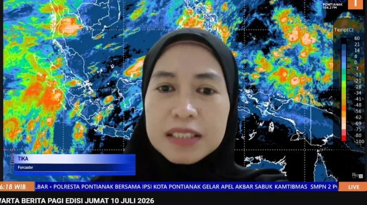 BMKG: 10 Juli 2026, Kalbar Diprediksi Cerah Berawan, dan Risiko Karhutla Meningkat