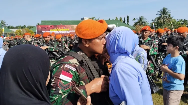 Prajurit Kopasgat Syukuri Kepulangan usai Tugas di Perbatasan RI-PNG