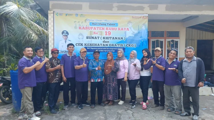 Aksi Sosial dilakukan Kecamatan Kuala Mandor B Menyemarakan HUT Kubu Raya ke-19