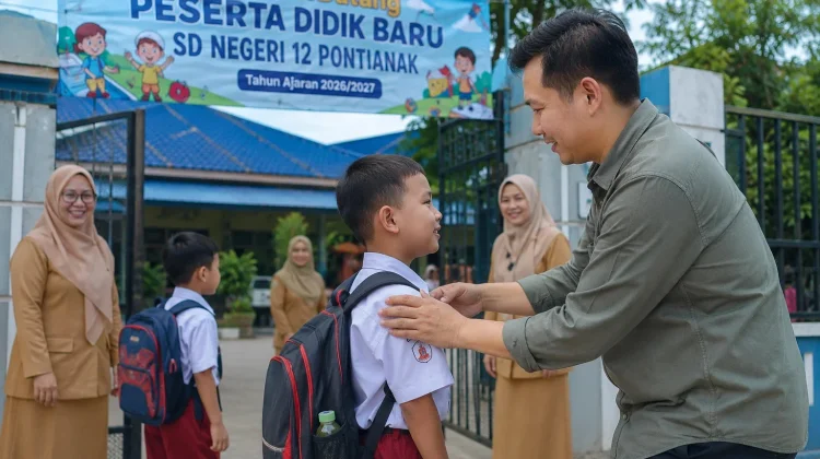 Disdikbud Pontianak Imbau Ayah Antar Anak di Hari Pertama Sekolah