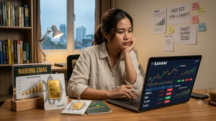 Gaji 5 Juta: Nabung Emas atau Saham?
