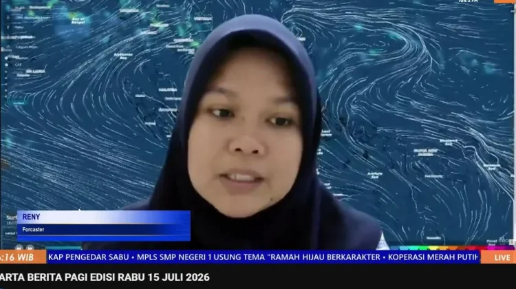BMKG: 15 Juli 2026, Kalbar Berpotensi Diguyur Hujan