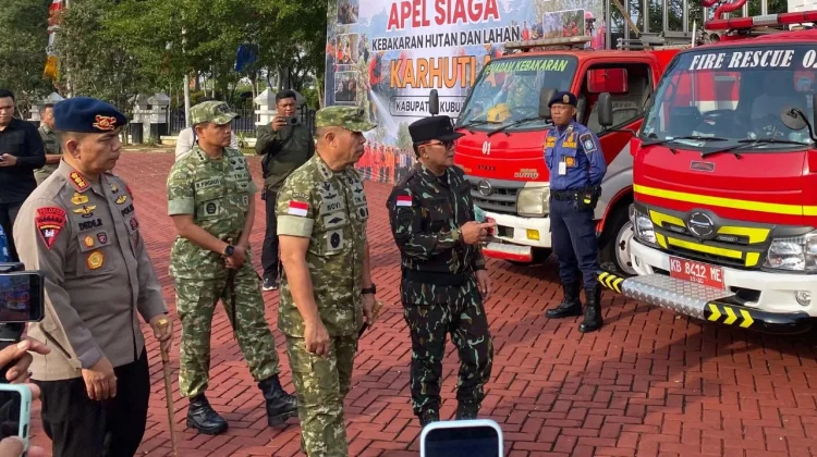 Kubu Raya Perkuat Kesiapsiagaan Hadapi Karhutla Bersama TNI-Polri