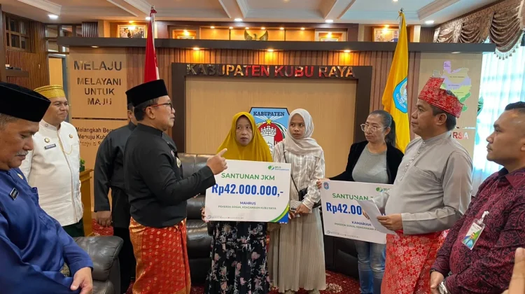 HUT Kubu Raya, BPJS Ketenagakerjaan Pontianak Salurkan Santunan Rp1,4 Miliar