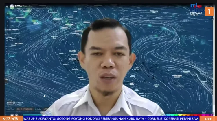 Prakiraan Cuaca Kalimantan Barat, Senin, 20 Juli 2026